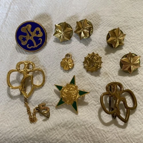 VTG Girl Scout Pins Lot Of 10 A Nice Collection For Your Girl Scout!