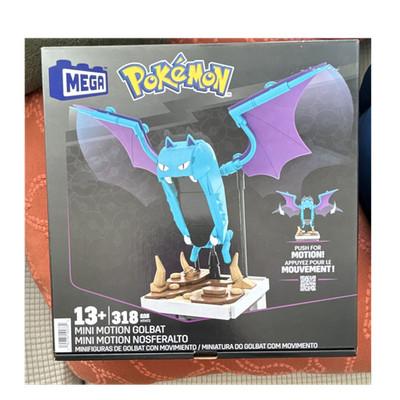 MEGA Pokémon Mini Motion Golbat Building Set 318 Pieces Motion Feature