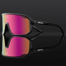SCVCN Fahrradbrille Sportbrille UV400 Verspie...