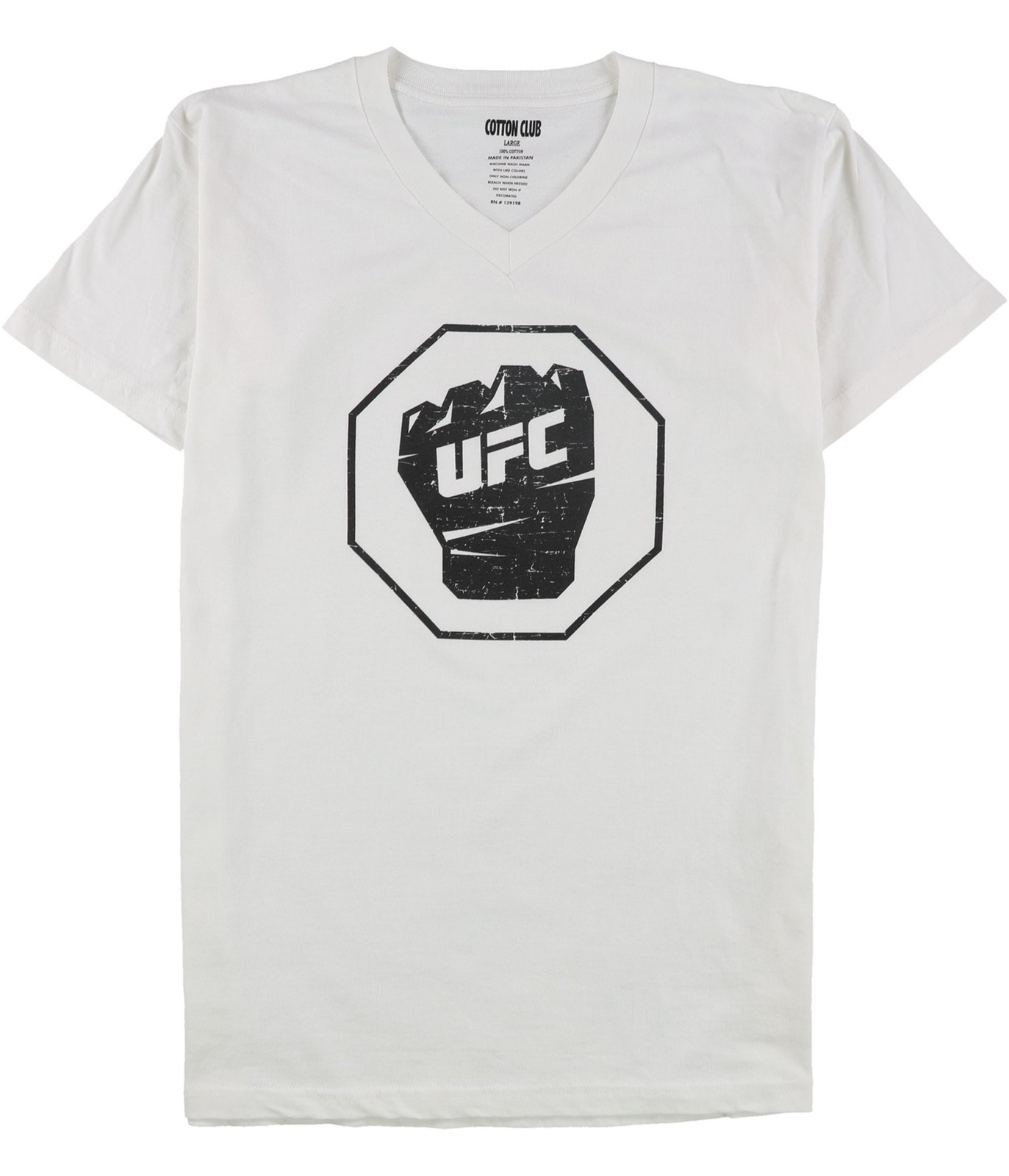 Мужская футболка с логотипом UFC Distressed Fist Inside, белая, L 897100067909