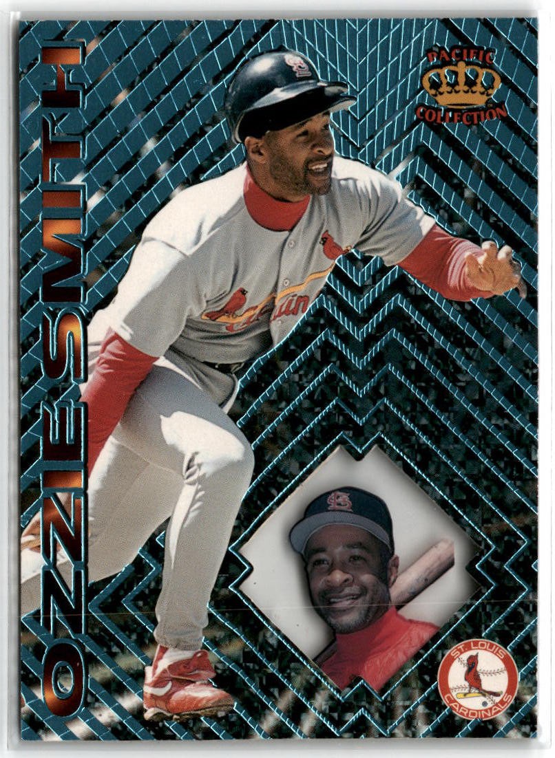 1997 Pacific Prism Invincible #141 Ozzie Smith Light Blue