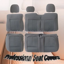 For 2011-2014 Ford F-150 Lariat XL SVT Rear Bench Replacement Seat Cover Gray