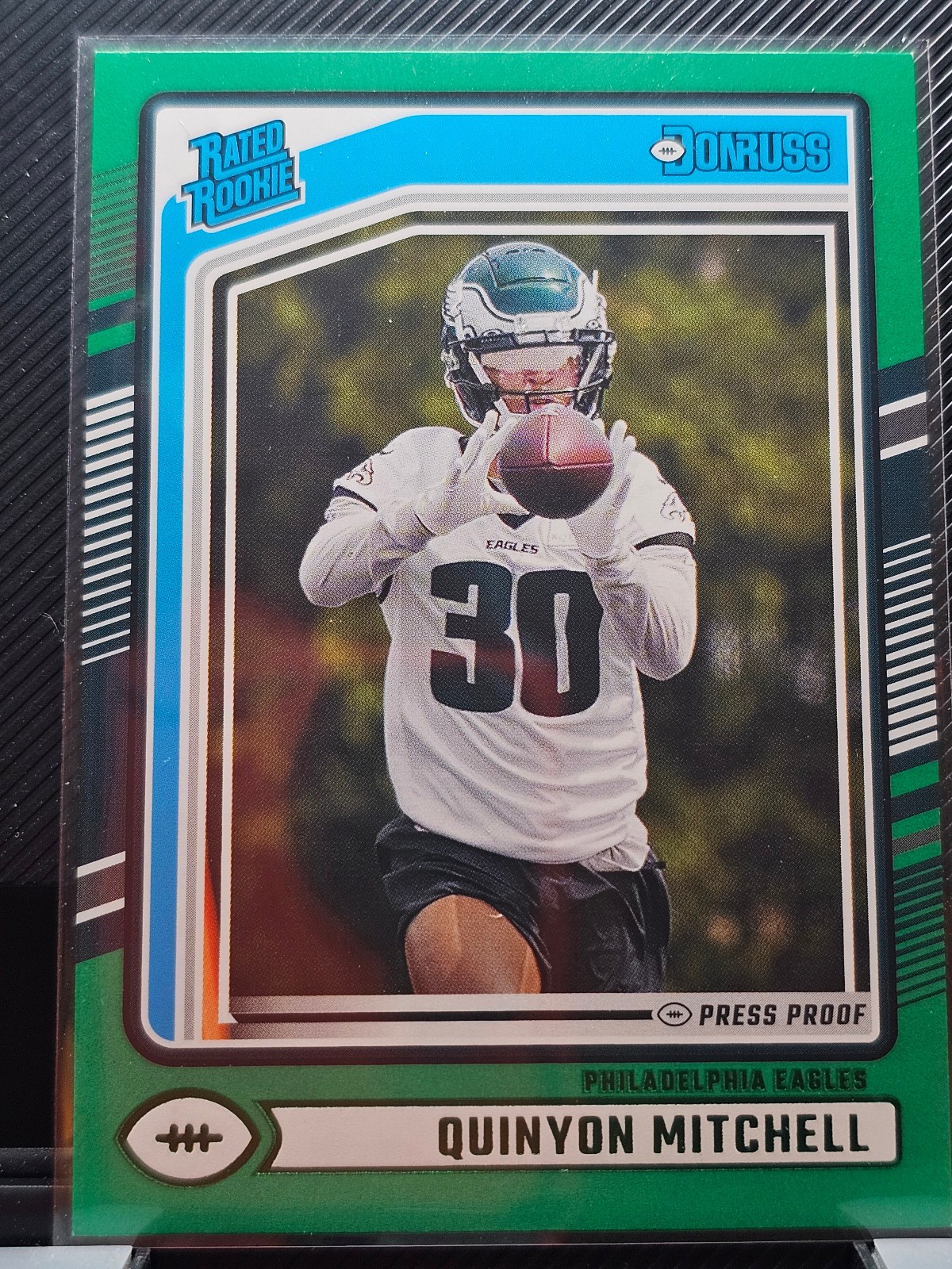2024 Panini Donruss Green Press Proof - Quinyon Mitchell #361 Rated Rookie