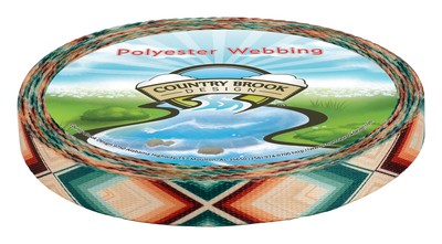 Country Brook Design  3/4 Inch Cheyenne Arrows Polyester Webbing, 10 Yards