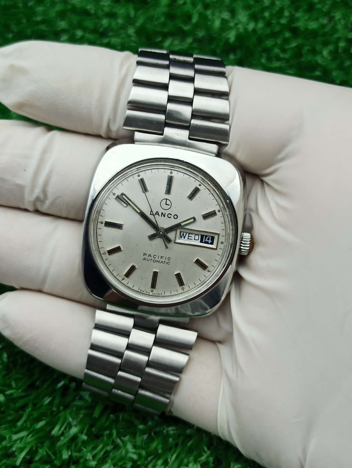 HYPER-RARE LANCO PACIFIC WATCH AUTOMATIC SWISS 19… - image 4