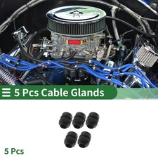 M25x1.5 Cable Glands 0.98" Bellows Tightening Joint Straight-Tube PA66 Nylon