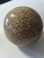 Decorative Balls Resin with Small Shells Set of 3 Nautical Beach Theme