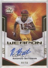 2021 Leaf Ultimate Draft Weapon Gold 44/50 Rashod Bateman #UW-RB2 Auto v9t