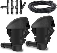 Windshield Washer Nozzles Kit, Front Windshield Spray Nozzles Wiper Spray Washer