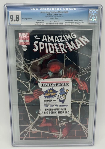 Amazing Spider-Man #666 Local Shop Cover Variant - Marvel Comics 2011 - CGC 9.8