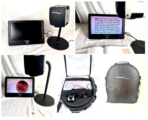Enhanced Vision Acrobat  + CASE  and monitor Magnifier Make Up Tested Great!