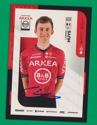 CYCLING cycling card LAURENS HUYS team ARKEA B/B Hotels Signed