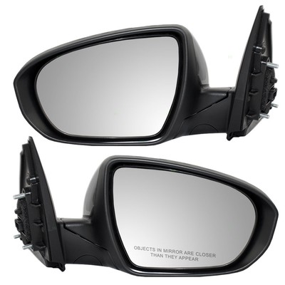 Set of Side View Power Ready-to-Paint Mirrors Heated Signal for 14-15 Kia Optima