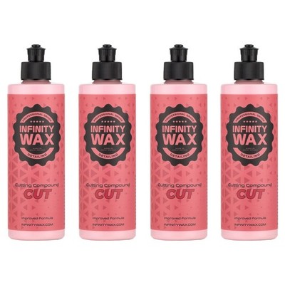 4x Infinity Wax Heavy Cutting Compound 250ml High Cut Lack Kratzerentferner
