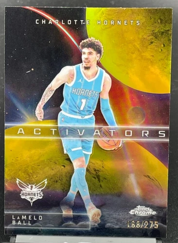 2025 Topps Chrome LaMelo Ball Refractors Yellow (RAW)
