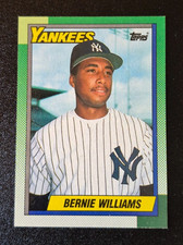 1990 90 Topps #701 Bernie Williams New York Yankees Rookie baseball card MINT!. rookie card picture
