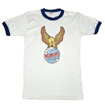 Suzuki Eagle Ringer T-shirt M-L 