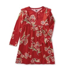 Tea NWT Scottish Lyrical Long Sleeve Henley Twirl Dress. Size 4.