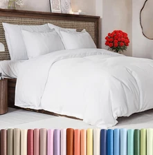 Duvet Cover Full Size Set - Extra Soft Full Size Duvet Cover 80 X 90 with 2 Pill