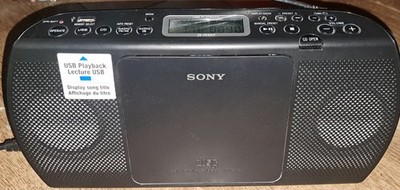 Sony ZS-PE40CP Tragbares Audio System CD-Player Radio USB MP3 Schwarz