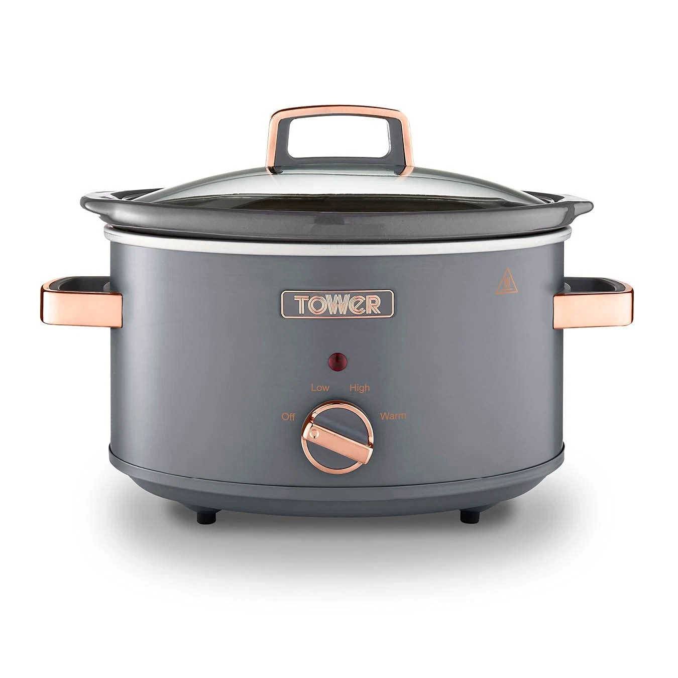 T16042GRY Cavaletto 3.5 Litre Slow Cooker with 3 Heat Settings, Removable