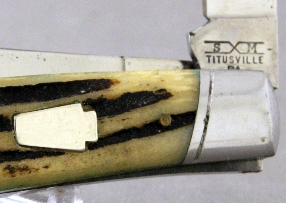 Cuchillo Stockman SCHATT & MORGAN de Daniels Family @ Queen, asas de hueso, 2012-2018 Foto 3 de 4