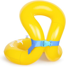 Floaties Swim Vest for Child, Portable Inflatable Pool Floats Swimming Ring with
