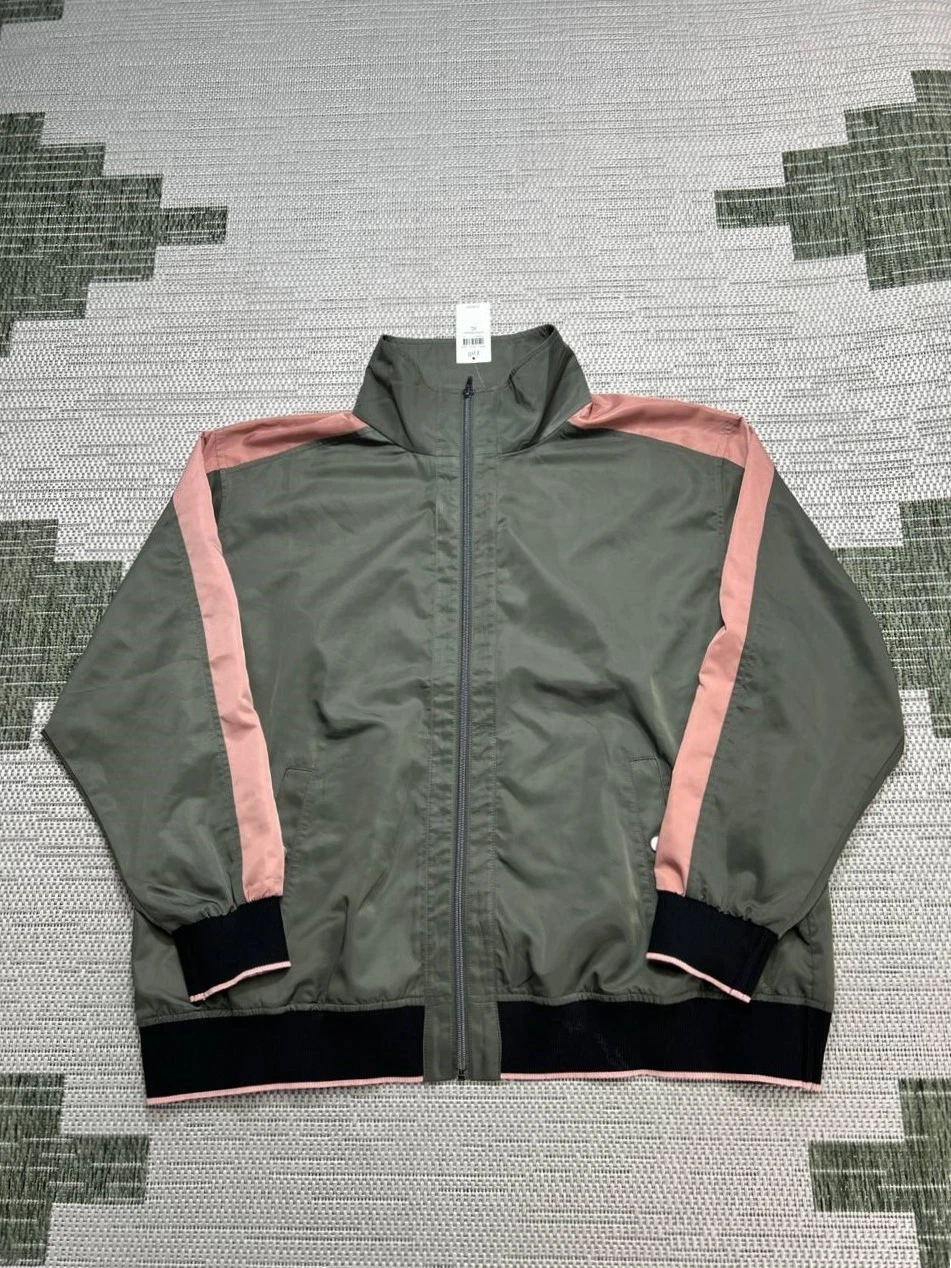 J.Jill Jacket Womens Xl Green Pink Green Pink Full Zip New