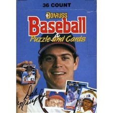 1988 donruss wax box baseball cards 36 packs unopened 