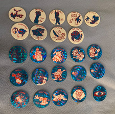 Lot of 24 Vintage JOTS POGS  Case 1990's
