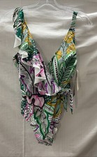 Profile By Gottex Women s One Piece Swimming Suit Size 8 Multi/Green