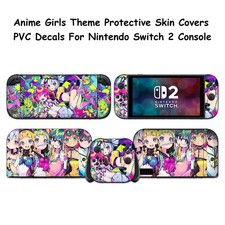Anime Girls Theme Protective Skin Covers PVC Decals For Nintendo Switch 2