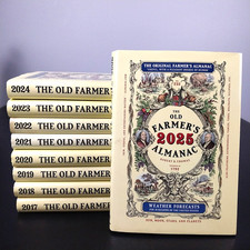 Lot of 9 Original The Old Farmers Almanac 201...