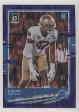 2020 Panini Donruss Optic Rookies Purple Shock Prizm Julian Okwara #144 0wp8