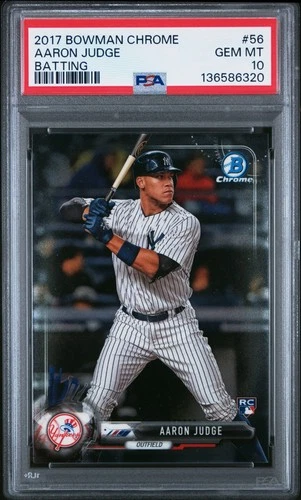 2017 Bowman Chrome Aaron Judge #56 "Batting" Rookie Card PSA 10 GEM MINT