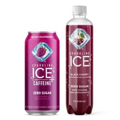 Sparkling Ice +Caffeine Black Raspberry Water (Pack of 2 Piece Set 