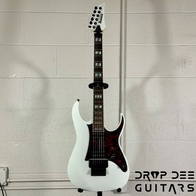 Ibanez Prestige RG653DX Electric Guitar w/ Case - White Flat | eBay