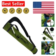 Versatile Green Arrow Quiver with Belt Clip for Bow Hunting and Target Practice