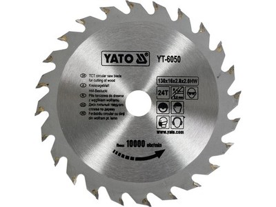 Yato Kreissägeblatt HM-bestückt 130X24X16 YT-6050