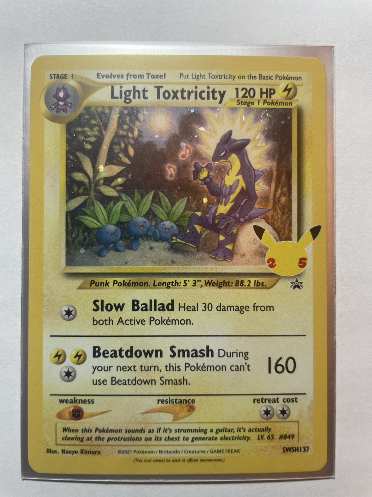 Light Toxtricity SWSH137 SWSH: Sword & Shield Promo Cards Holo
