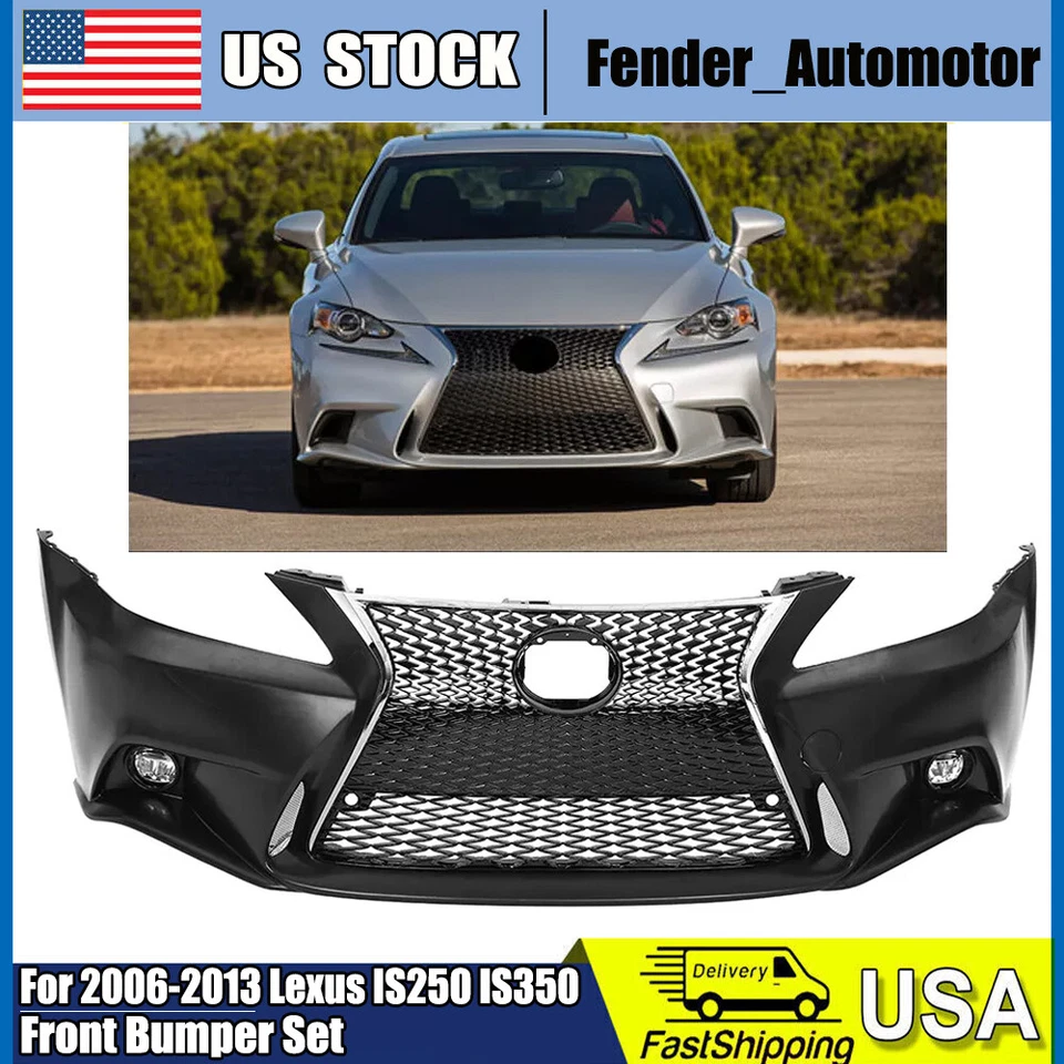 Fit For 2006-2013 Lexus IS250 C 2IS to 3IS Front Bumper Conversion F-Sport Style Foto 2 de 4