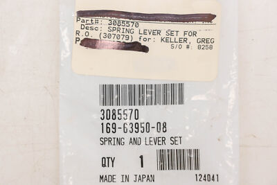 New OEM Polaris 3085570, 169-63950-08 Spring & Lever Kit NOS New OEM Polaris 3085570, 169-63950-08 Spring & Lever Kit NOS