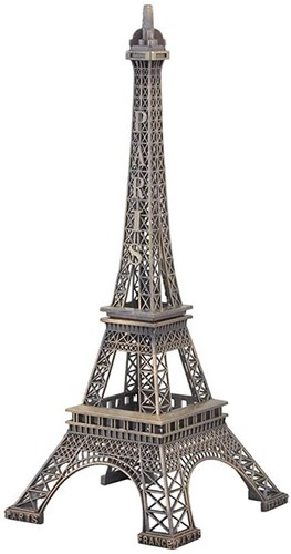 Tour Eiffel Miniature Métal Coloris Bronze Plusieurs Tailles Souvenir Paris Fr - Foto 3 di 12