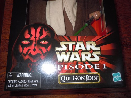 Nuovo 1998 Star Wars Ep1 Action Collection 12"" Modellino/Spada Luce QUI-GON JINN - Foto 9 di 9