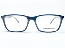 NEW Emporio Armani EA3116 5596 Mens Petroleum Rectangle Eyeglasses Frames 55/17