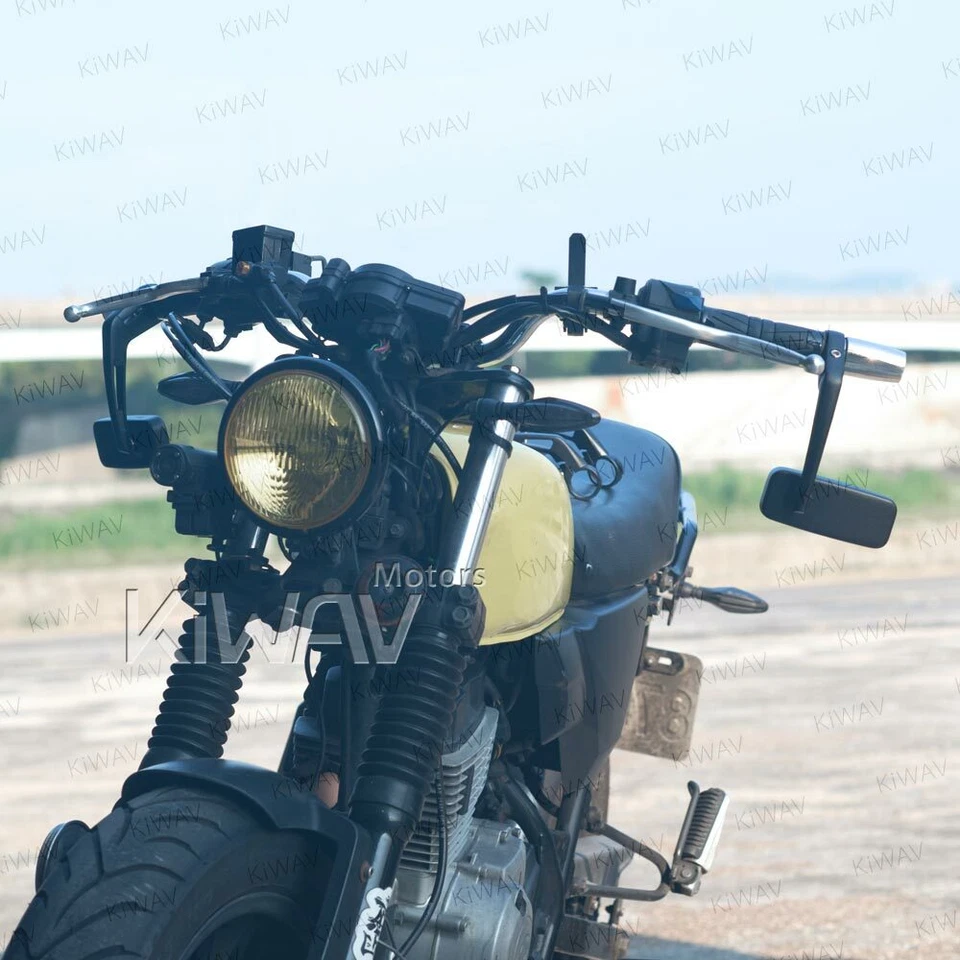 motorcycle bar end mirrors Classic with heavy weights for 6mm threaded bar - Изображение 2 из 4