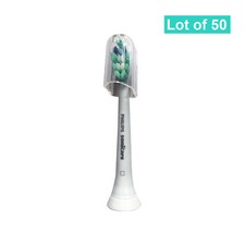 Lot of 50  Genuine Philips Sonicare ProResults Plaque Head  White  w/o Box