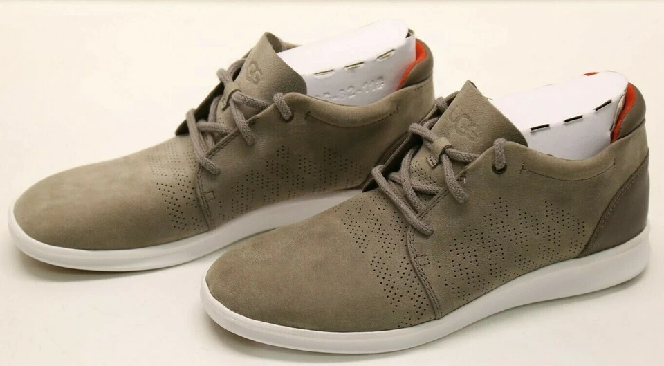 UGG Larken полоски Perf 1014660 родинка серый Athletic кожи текстиль размер-11 - новый - Изображение 3 из 4