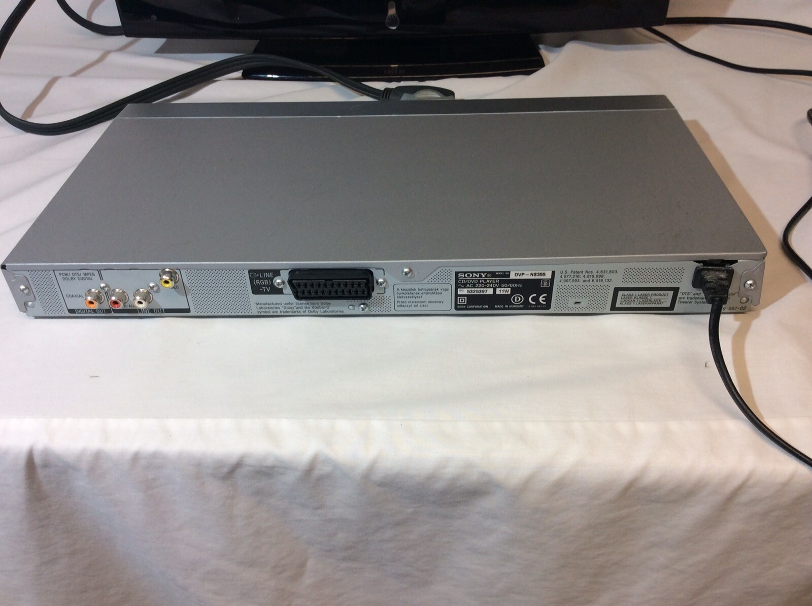 Sony CD/DVD Player DVP-NS355 Precision Drive 3/DVD+RWI-RI-RWI-R ...