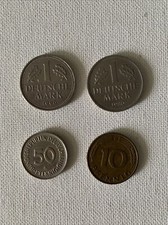 German Coins Mark Pfennig Bundesrepublik Deutschland Germany Lot Of 4